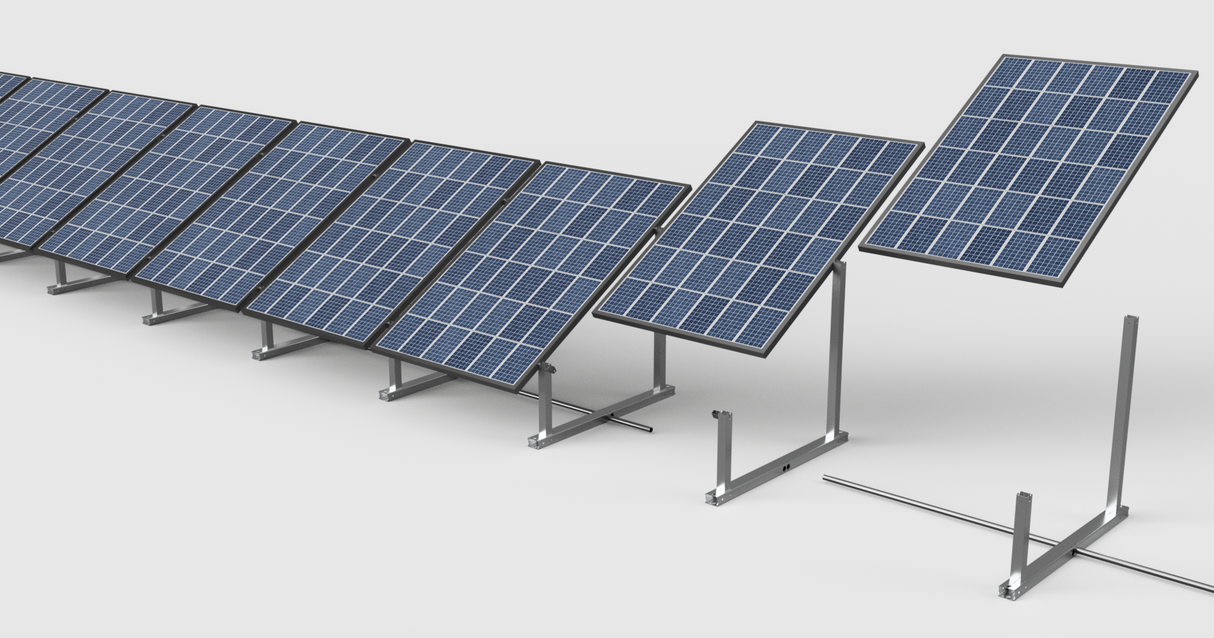 IntegraRack IR-30 Solar Panel Ground Mount front view