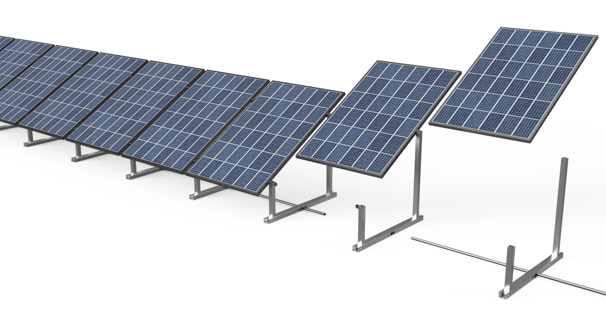 IntegraRack IR-30 Solar Panel Ground Mount front view