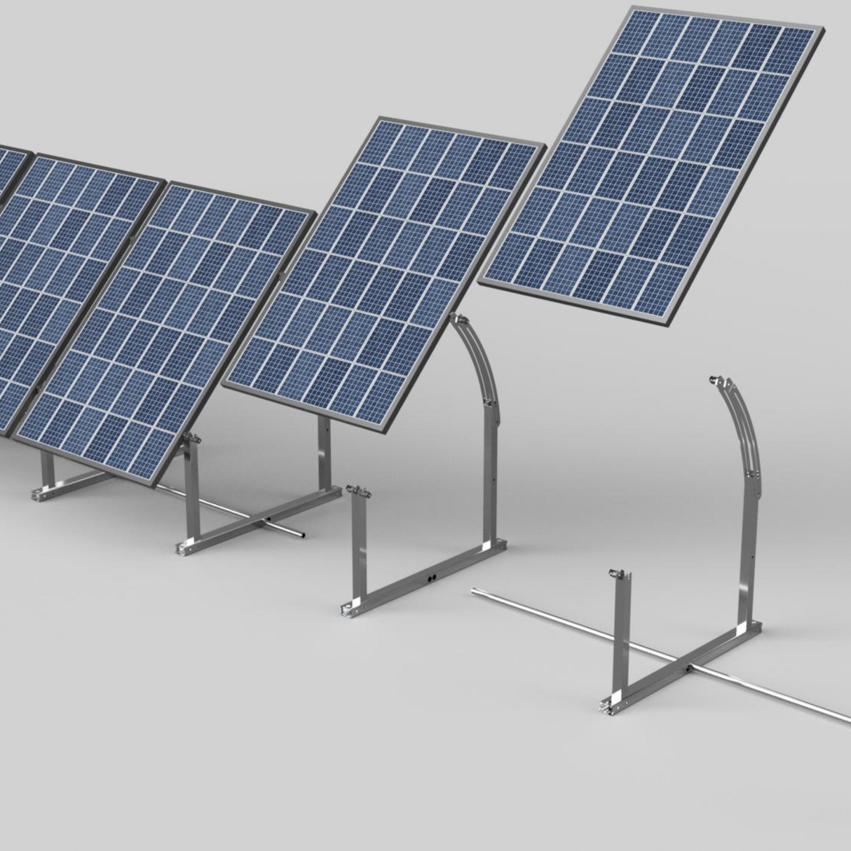 IntegraRack IR-45ASA Solar Panel Ground front view