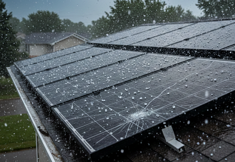 solar panel hail damage