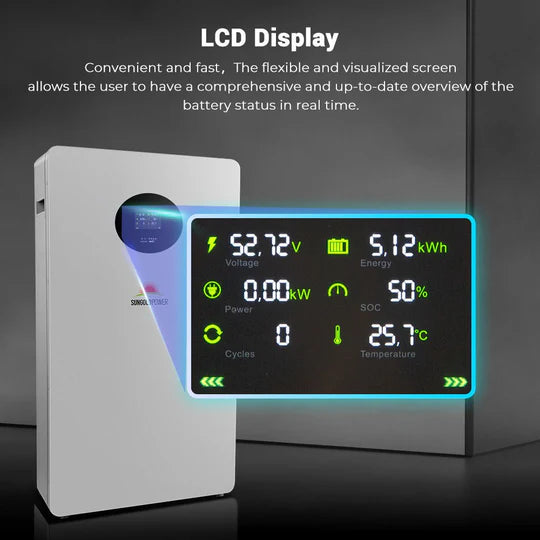 SunGold Powerwall 51.2V LFP Battery | Solar Energy Storage