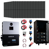 Complete Off-Grid Solar Kit EG4 6000XP | 8000W PV Input | 6000W Output | 48V 120/240V Split Phase + 6660 Watts of Solar PV