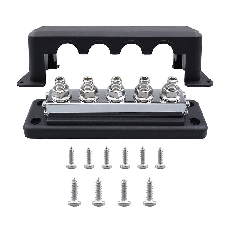 RUiXU Busbar Pair | 3/8" (M10) Terminal Studs | 600A