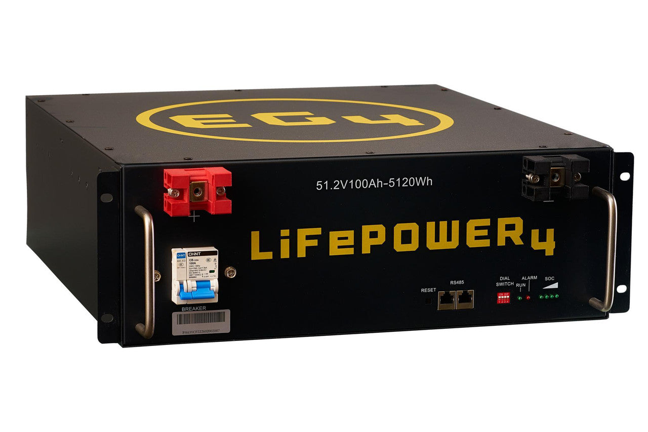 EG4 LifePower4 Lithium Battery | 48V 100AH | Server Rack Battery | UL1973, UL9540A PRE-ORDER