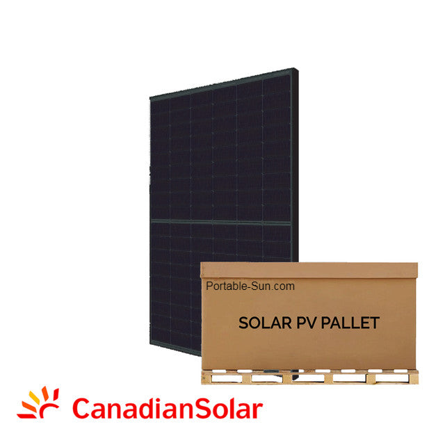 13.50kW Canadian Solar 450w TOPcon Solar Panel (Black) | CS6.1-54TM-450 | Full Pallet (30 Solar Panels) | 13.50kW Total