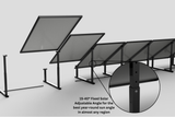 IntegraRack IR-40FSAC Solar Panel Ground Mount | 15-40 Degree Angle | Black High-Strength Composite