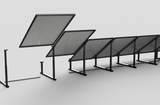 IntegraRack IR-40FSAC Solar Panel Ground Mount | 15-40 Degree Angle | Black High-Strength Composite