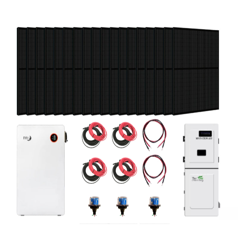 Complete Hybrid Solar Kit - Midnite Solar TheOne Hybrid Inverter | 11.4kW 120/240V Output | 48V 310AH 16.1kWh Midnite Solar AllWeather Lithium Battery | 14.4kW+ of Solar PV