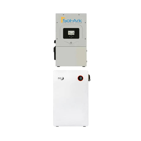 Sol-Ark 12kW Hybrid Inverter + Midnite Solar MNPowerflo16 ESS | 16.1 kWh Lithium Wall Mount Battery + 12kW Hybrid Inverter Bundle | Outdoor Rated Essentials Backup
