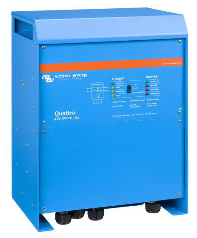 Victron Quattro 48/5000 | 48V Input | 5000VA Output 120V | 70A Charger | Transfer Switch