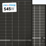 CW Energy 545W Bifacial Solar Panels | Up to 710W Bifacial Gain| CWT545-144PMB10