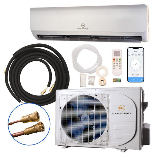 EG4 9K Mini-Split Air Conditioner Heat Pump | 9000 BTU | SEER2 29.5 | Energy Star Certified | Plug-N-Cool Do-It-Yourself Installation