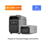 EcoFlow DELTA Pro 3 with Extra Battery expansion for doubled portable power capacity.
