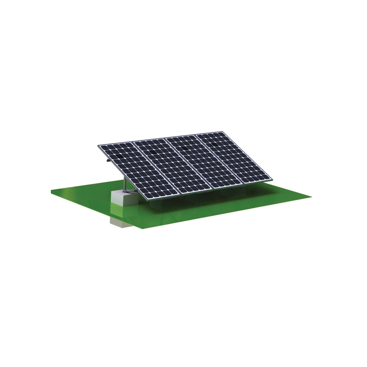 EG4 BrightMount Solar Panel Ground Mount Rack Kit | 4 Panel Ground Mount | Adjustable Angle (Pre-Order)