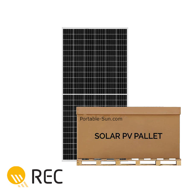 11.71kW REC TwinPeak 355W Monofacial Solar Panel (Silver) | REC 355TP2S72 | Full Pallet (33 Panels) | 11.71kW Total