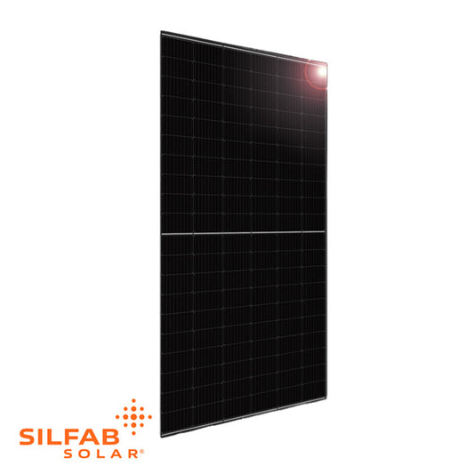 Silfab Solar 380W Mono Solar Panel (Black) | Manufactured in USA | SL-380 HC