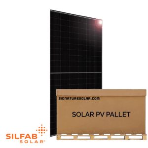 9.90kW Pallet – Silfab Solar 380w Mono Solar Panel (Black) | Manufactured in USA | SL-380 HC | Full Pallet (26) – 9.90kW Total
